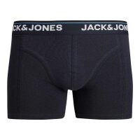 JACK&JONES Herren Boxershorts, 10er Pack - JACTIMOTHY SOLID TRUNKS 10 PACK, Trunks, Baumwoll-Stretch Schwarz/Blau/Grün/Rot S