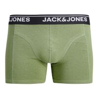 JACK&JONES Herren Boxershorts, 10er Pack - JACTIMOTHY SOLID TRUNKS 10 PACK, Trunks, Baumwoll-Stretch Schwarz/Blau/Grün/Rot S
