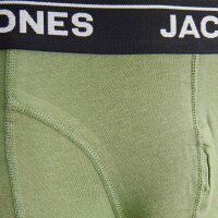 JACK&JONES Men Boxer Shorts, 10-Pack - JACTIMOTHY SOLID TRUNKS 10 PACK, Trunks, Stretch Cotton Black/Grey/Green/Red S (Small)