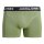 JACK&JONES Herren Boxershorts, 10er Pack - JACTIMOTHY SOLID TRUNKS 10 PACK, Trunks, Baumwoll-Stretch Schwarz/Blau/Grün/Rot S