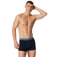 SCHIESSER Herren Boxershorts 3er Pack - Serie "95/5", Unterhose, Logobund Blau/Grün/Grau M