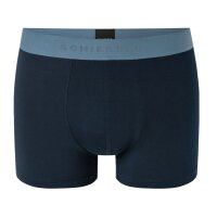 SCHIESSER mens boxer shorts 3-pack - series "95/5", pants, logo waistband Blue/Green/Grey M (Medium)