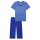 SCHIESSER womens pyjama set - nightwear, 3/4 short sleeves, pyjamas, pattern, cotton Blue M (Medium)