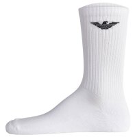 EMPORIO ARMANI Herren Socken, 6er Pack - SPORTY SPONGE, Short Socks, One Size Weiß 39-46