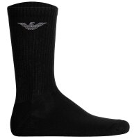 EMPORIO ARMANI Herren Socken, 6er Pack - SPORTY SPONGE, Short Socks, One Size Weiß/Schwarz/Blau 39-46