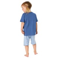 SCHIESSER Mädchen Schlafanzug Set - Kids, kurz, Baumwolle, Motiv, Single Jersey Blau 104