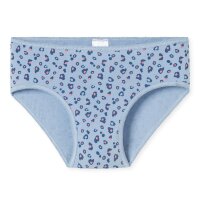 SCHIESSER Mädchen Slips, 7er Pack - Kids, 7PACK Single Jersey Slips, Unterhose, Basic Blau/Weiß 104