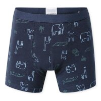 SCHIESSER Boys Shorts, 7-Pack - Kids, 7-PACK Single Jersey Briefs, Underwear, Basic Blue/Dark Blue 104