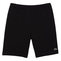 LACOSTE Mens Sweatshorts - Fleece shorts, regular fit, logo, cotton blend Black 2XL (XX-Large)