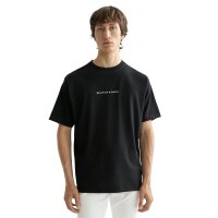 SCOTCH&SODA Herren T-Shirt - Core Logo Front Chest T-Shirt, Rundhals, Kurzarm, Logo, einfarbig Schwarz M
