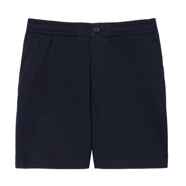 LACOSTE Mens Bermuda Shorts - Shorts, regular fit, stretch cotton twill, plain Dark blue L (Large)