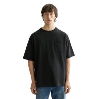 SCOTCH&SODA Mens T-shirt - Core 3 Crosses Loose Fit Pocket T-shirt, round neck, short sleeves, plain colour Black M (Medium)