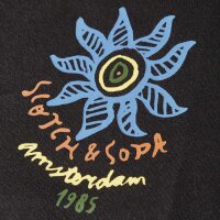 SCOTCH&SODA Men T-shirt - Front & Back Artwork Tee, Regular Fit, Print, Round Neck, Short Sleeve Black M (Medium)