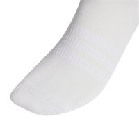 adidas Unisex Socks, 3-pack - Cushioned Sportswear Crew Socks, Logo, Stripe, Cushioned White 37-39 (UK 4-6)