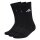 adidas Unisex Socken, 3er Pack - Cushioned Sportswear Crew Socks, Logo, gepolstert, einfarbig Schwarz 37-39