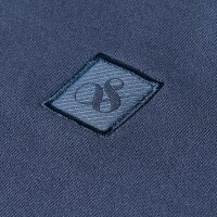 SCOTCH&SODA Herren Sweatjacke -  Logo Badge Zipthrough Hoodie, Regular Fit, Kapuze, Logo, Baumwolle Blau M