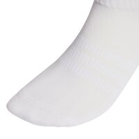 adidas Unisex Quarter Socken, 3er Pack - Cushioned Sportswear Ankle Socks, Logo, gepolstert, einfarbig Weiß 37-39