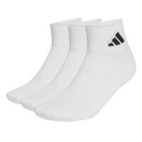 adidas Unisex Quarter Socks, 3-pack - Cushioned...