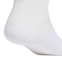 adidas Unisex Sneaker Socks, 3-pack - Cushioned Essentials Low Socks, Logo, Padded, Solid Color White  40-42 (UK 6-8)