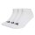 adidas Unisex Sneakersocken, 3er Pack - Cushioned Essentials Low Socks, Logo, gepolstert, einfarbig Weiß 40-42