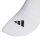 adidas Unisex Sneaker Socks, 3-pack - Cushioned Essentials Low Socks, Logo, Padded, Solid Color White 37-39 (UK 4.5-6)