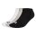 adidas Unisex Sneaker Socks, 3-pack - Cushioned Essentials Low Socks, Logo, Padded, Solid Color Black/Grey/White 43-45 (UK 9-10.5)