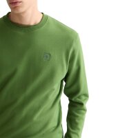 SCOTCH&SODA Men Sweatshirt - Core Logo Badge Regular Fit Sweatshirt, jumper, logo, plain, cotton Green M (Medium)