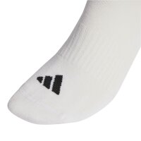 adidas Unisex Socks, 3-pack - 3-Stripes Cushioned Sportswear Crew Socks, Logo, Stripe, Cushioned White 40-42 (UK 6-8)