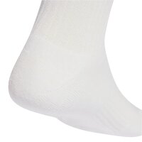 adidas Unisex Socks, 3-pack - 3-Stripes Cushioned Sportswear Crew Socks, Logo, Stripe, Cushioned White 40-42 (UK 6-8)
