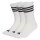 adidas Unisex Socken, 3er Pack - 3-Stripes Cushioned Sportswear Crew Socks, Logo, Streifen, gepolstert Weiß 40-42