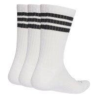 adidas Unisex Socks, 3-pack - 3-Stripes Cushioned Sportswear Crew Socks, Logo, Stripe, Cushioned White 37-39 (UK 4.5-6)
