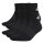 adidas Unisex Quarter Socks, 6-pack - Cushioned Essentials Ankle Socks, logo, padded, solid color Black 40-42 (UK 6-8)