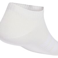 adidas Unisex Sneakersocken, 3er Pack - Thin & Light Sportswear Low Cut Socks, Logo, einfarbig Weiß 43-45