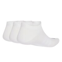 adidas Unisex Sneakersocken, 3er Pack - Thin & Light Sportswear Low Cut Socks, Logo, einfarbig Weiß 40-42
