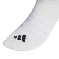 adidas Unisex Sneaker Socken, 3er Pack - Thin & Light Sportswear No-Show Socks, Logo, einfarbig Weiß 40-42