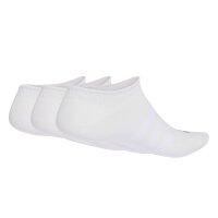 adidas unisex sneaker socks, 3-pack - Thin & Light Sportswear No-Show Socks, logo, single-coloured White  40-40 (UK 6-8)