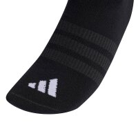 adidas unisex sneaker socks, 3-pack - Thin & Light Sportswear No-Show Socks, logo, single-coloured Black 37-39 (UK 4.5-6)