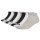 adidas Unisex Sneaker Socks, 9-pack - Thin & Light Sportswear Low Cut Socks, logo, solid color Black/Grey/White 37-39 (UK 4.5-6)