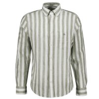 GANT Herren Hemd - Regular Cotton Linen Stripe Shirt,...