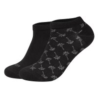 JOOP! Unisex Sneakersocken, 2er Pack - Premium Essential Iconic Sneaker, Logo, einfarbig Schwarz 35-38