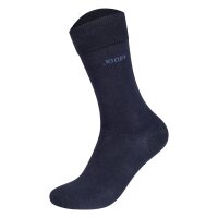 JOOP! Unisex Socken, 4er Pack - Premium Essential Socks in Box, Geschenkbox, Logo Dunkelblau/Grau 39-42