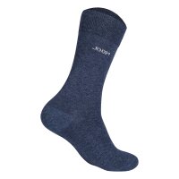 JOOP! Unisex Socken, 4er Pack - Premium Essential Socks in Box, Geschenkbox, Logo Dunkelblau/Grau 39-42