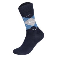 JOOP! Unisex Socken, 4er Pack - Premium Essential Socks in Box, Geschenkbox, Logo Dunkelblau/Grau 39-42