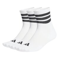 adidas Unisex Quarter Socks, 3-pack - 3-Stripes Cushioned...