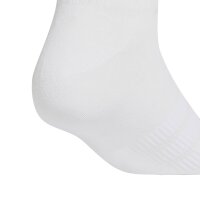 adidas Unisex Quarter Socken, 3er Pack - Thin & Light Sportswear Ankle Socks, Logo, einfarbig Weiß 40-42
