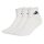adidas Unisex Quarter Socken, 3er Pack - Thin & Light Sportswear Ankle Socks, Logo, einfarbig Weiß 37-39