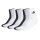 adidas Unisex Quarter Socks, 9-pack - Cushioned Sportswear Ankle Socks, logo, padded, solid color Black/Grey/White 37-39 (UK 4.5-6)