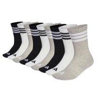 adidas Unisex Socken, 9er Pack - 3-Stripes Cushioned...