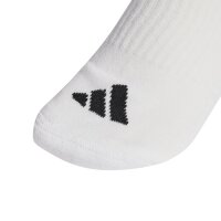 adidas Unisex Socken, 6er Pack - 3-Stripes Essentials Cushioned Crew, Logo, Streifen, gepolstert Weiß 37-39