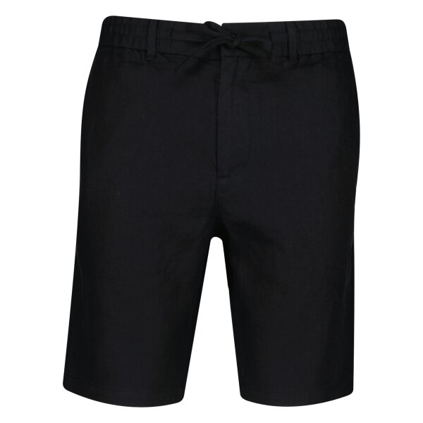 GANT Herren Shorts, Leinen - Regular Linen Shorts, kurze Hose, einfarbig Schwarz M